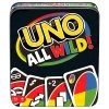 MATTEL Uno All Wild Game In Display Storage Tin Family Fun Age 7+