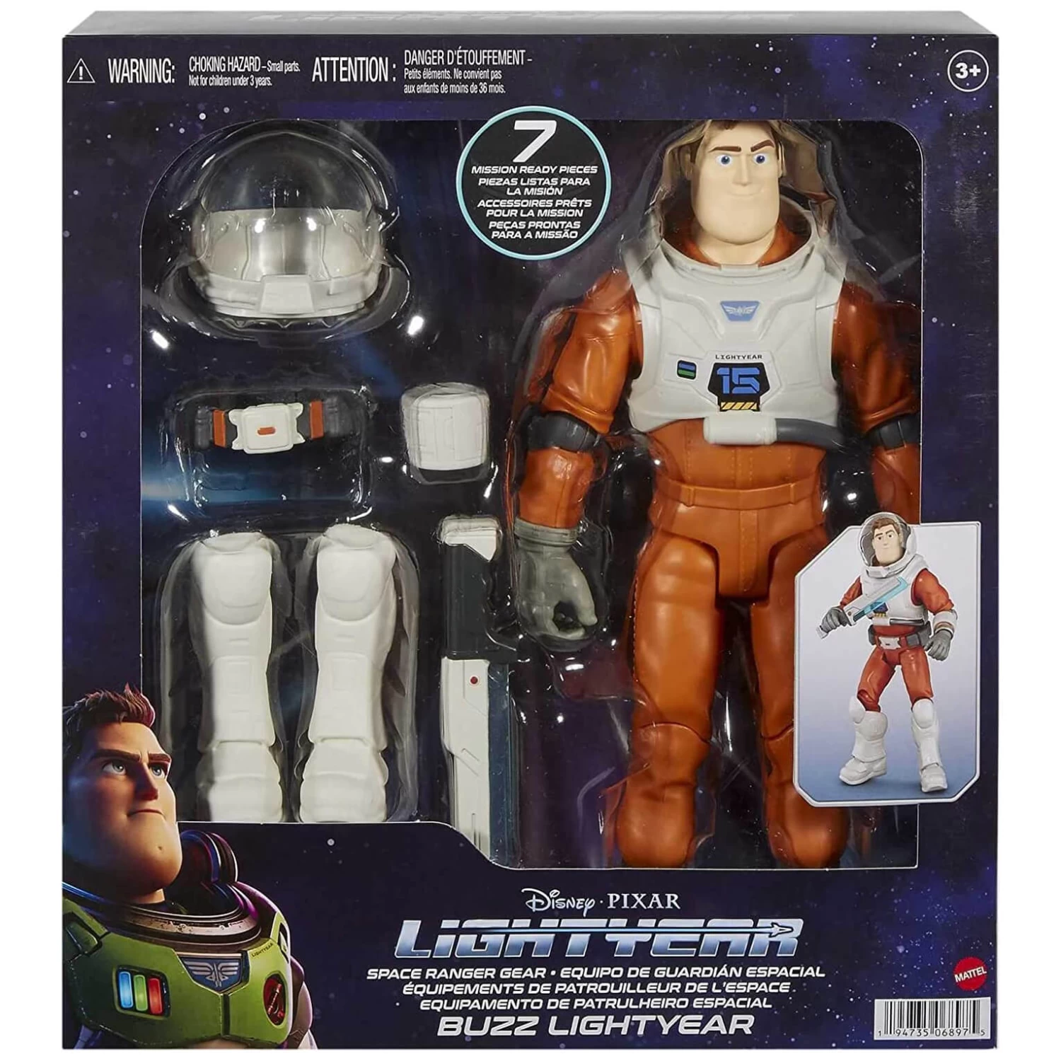 Disney Buzz Lightyear Space Ranger Gear Action Figure 7 Pieces 30cm 1 Disney Buzz Lightyear Space Ranger Gear Action Figure 7 Pieces 30cm