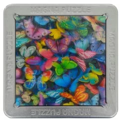 3D Picture Magna Puzzle Square Magnetic Tiles 16 Piece Tin 15cm