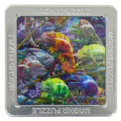 3D Picture Magna Puzzle Square Magnetic Tiles 16 Piece Tin 15cm -Trendy Toy Store GBC21201 opt