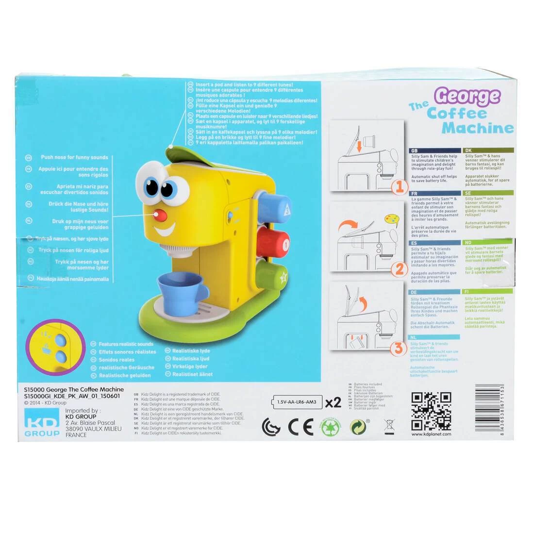 George The Coffee Machine Toy Sounds Music 3 Pods 9 Tunes 2 George The Coffee Machine Toy Sounds Music 3 Pods 9 Tunes - Image 2