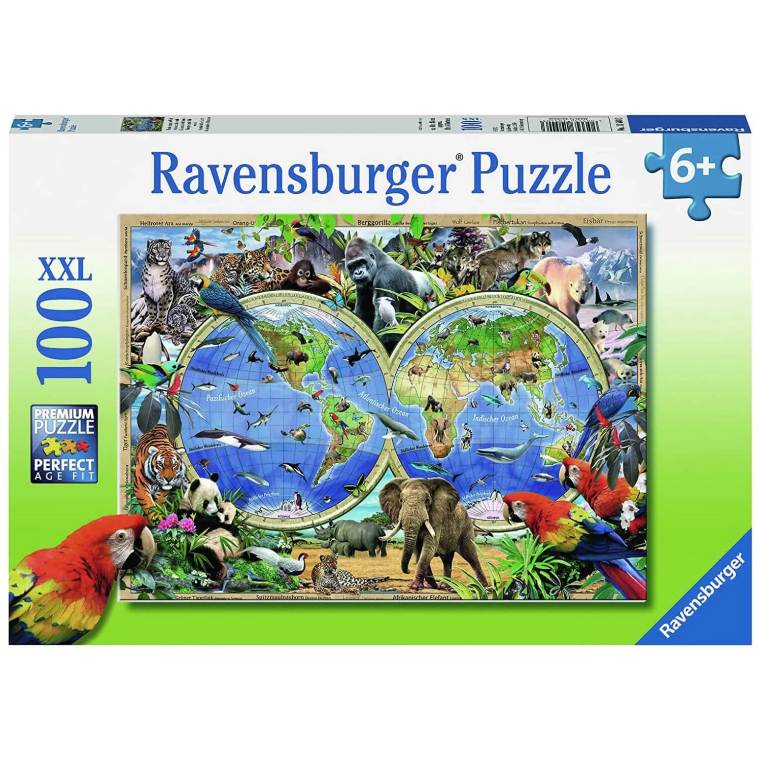 Animals Of The Earth Jigsaw Puzzle Ravensburger 100 XXL Pieces 1 Animals Of The Earth Jigsaw Puzzle Ravensburger 100 XXL Pieces