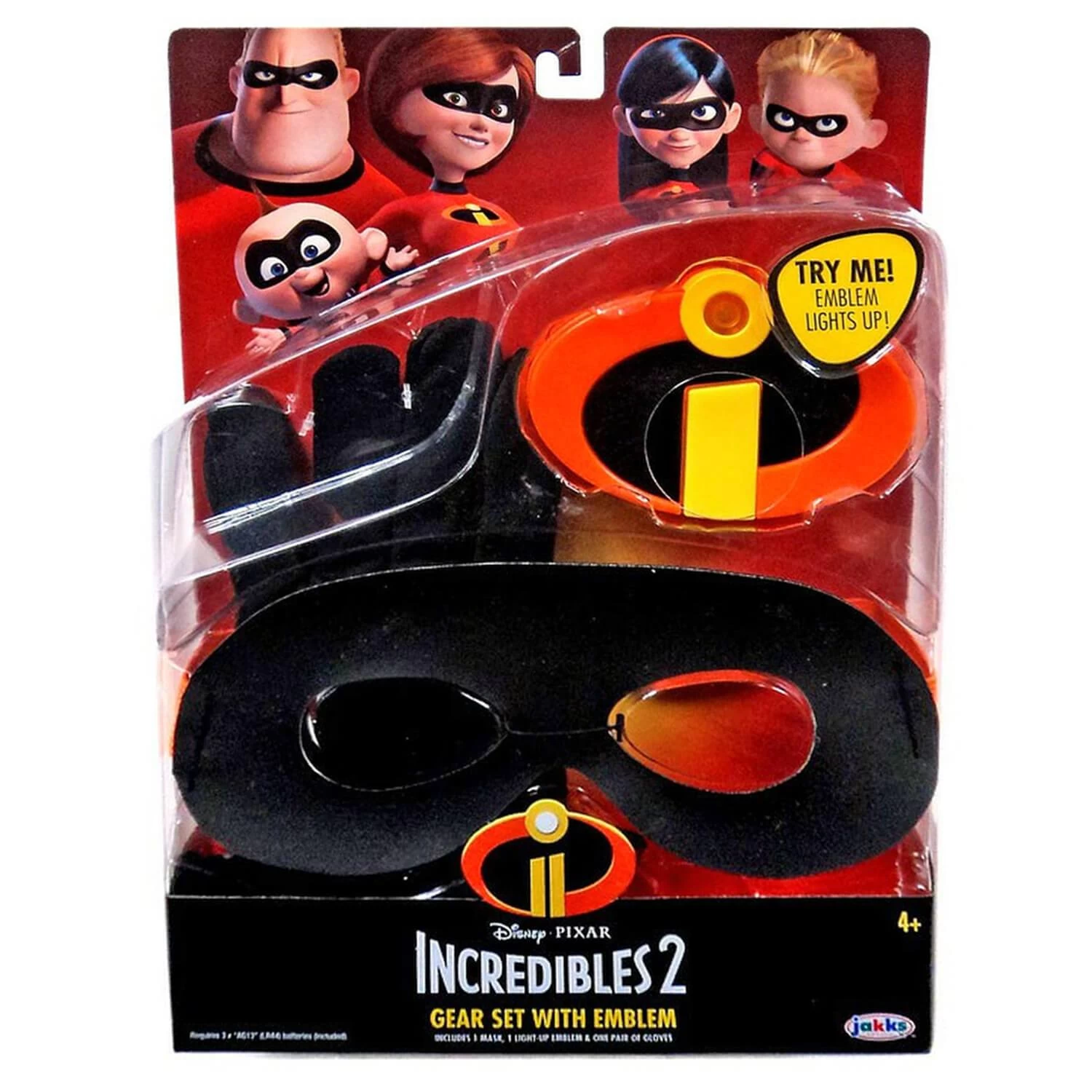 Disney Incredibles 2 Kids Gear Set Light Up Emblem Fancy Dress 1 Disney Incredibles 2 Kids Gear Set Light Up Emblem Fancy Dress