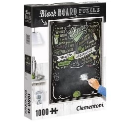 Clementoni Chalk Blackboard Jigsaw Puzzle Cheers Cocktails 1000 Pieces