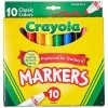 Crayola Classic Markers Broad Line Brilliant Colours 10 Pack