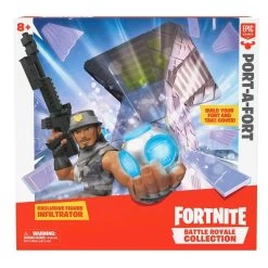 Fortnite Battle Royale Port-a-Fort Display Set Infiltrator Figure