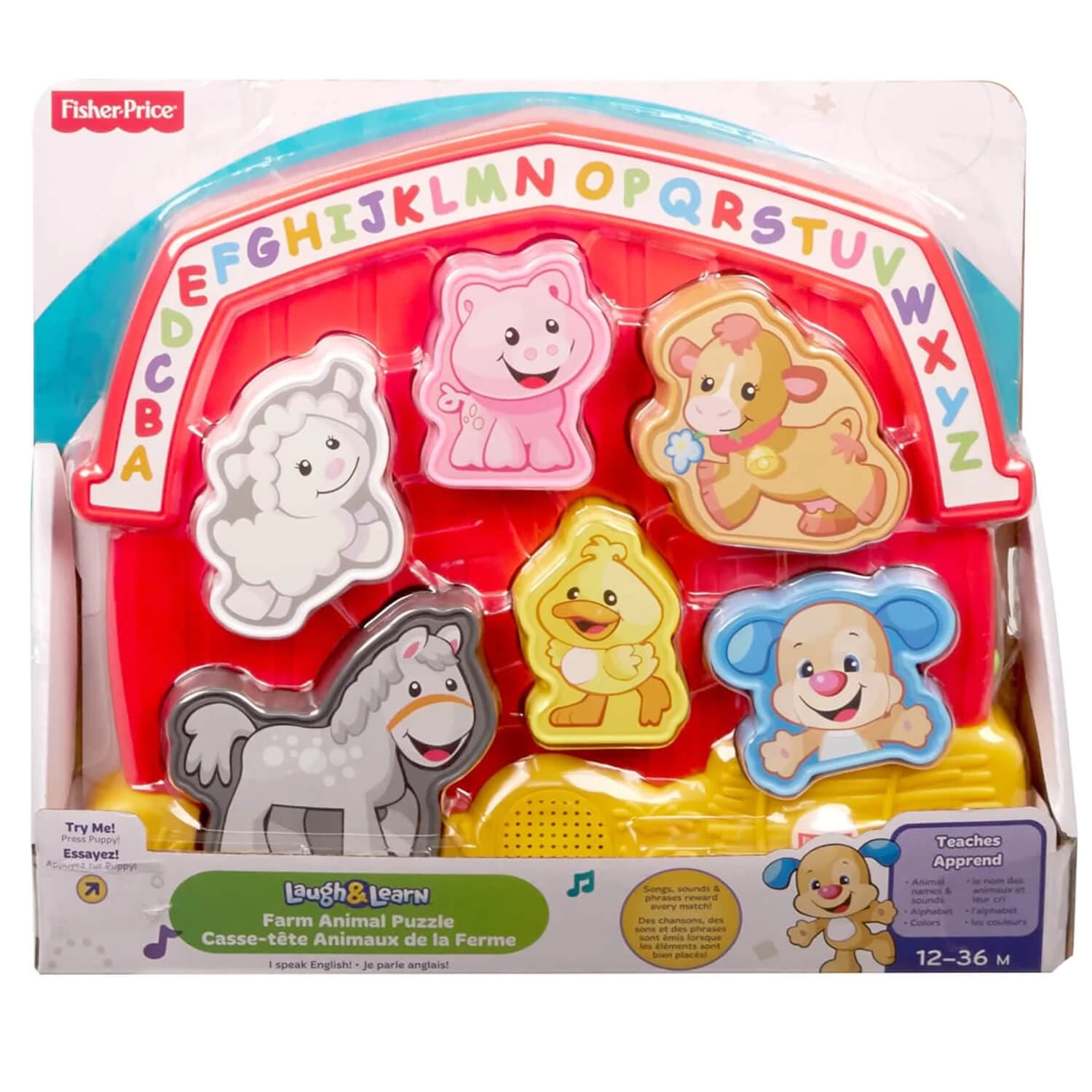 Fisher Price Animal Puzzle Interactive Songs Phrases 12m+ 1 Fisher Price Animal Puzzle Interactive Songs Phrases 12m+