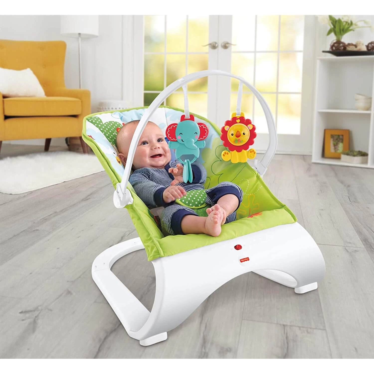 Fisher Price Curve Bouncer Seat Baby Soothe Comfort Entertain 3 Fisher Price Curve Bouncer Seat Baby Soothe Comfort Entertain - Image 3