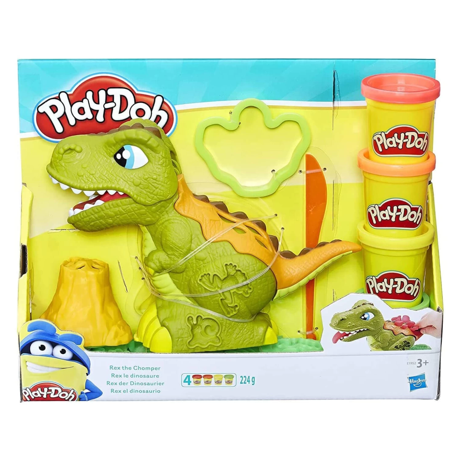 Play-Doh Rex The Chomper Set Dinosaur Interactive Figure 4 Tubs 1 Play-Doh Rex The Chomper Set Dinosaur Interactive Figure 4 Tubs