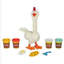 Play-Doh Animal Crew Cluck-a-Dee Feather Fun Chicken 4 Tubs 6 Play-Doh Animal Crew Cluck-a-Dee Feather Fun Chicken 4 Tubs -Trendy Toy Store GRAE6647 6434 5L00 3 opt