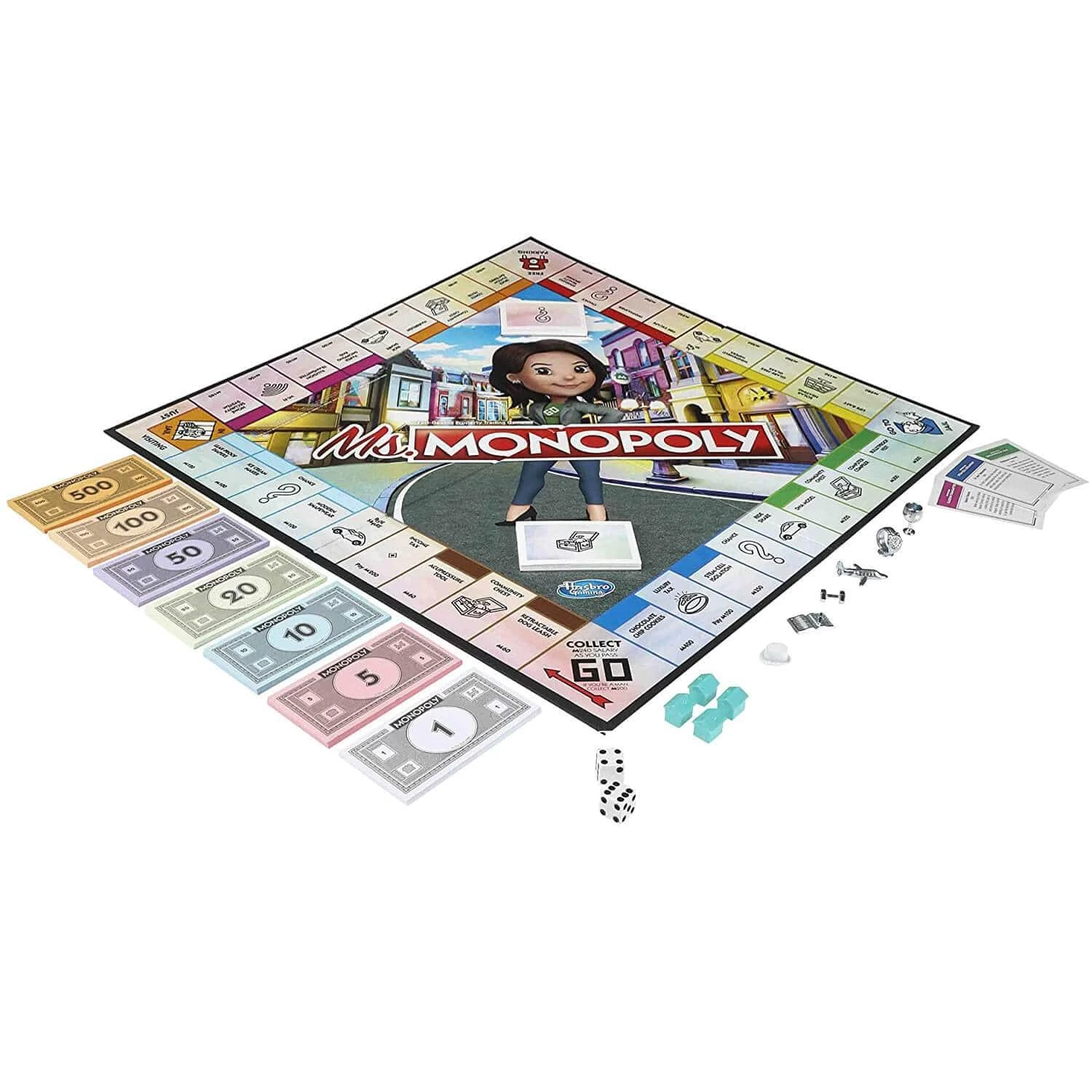 Hasbro Ms Monopoly Family Board Game Property Trading Fun 2 Hasbro Ms Monopoly Family Board Game Property Trading Fun - Image 2