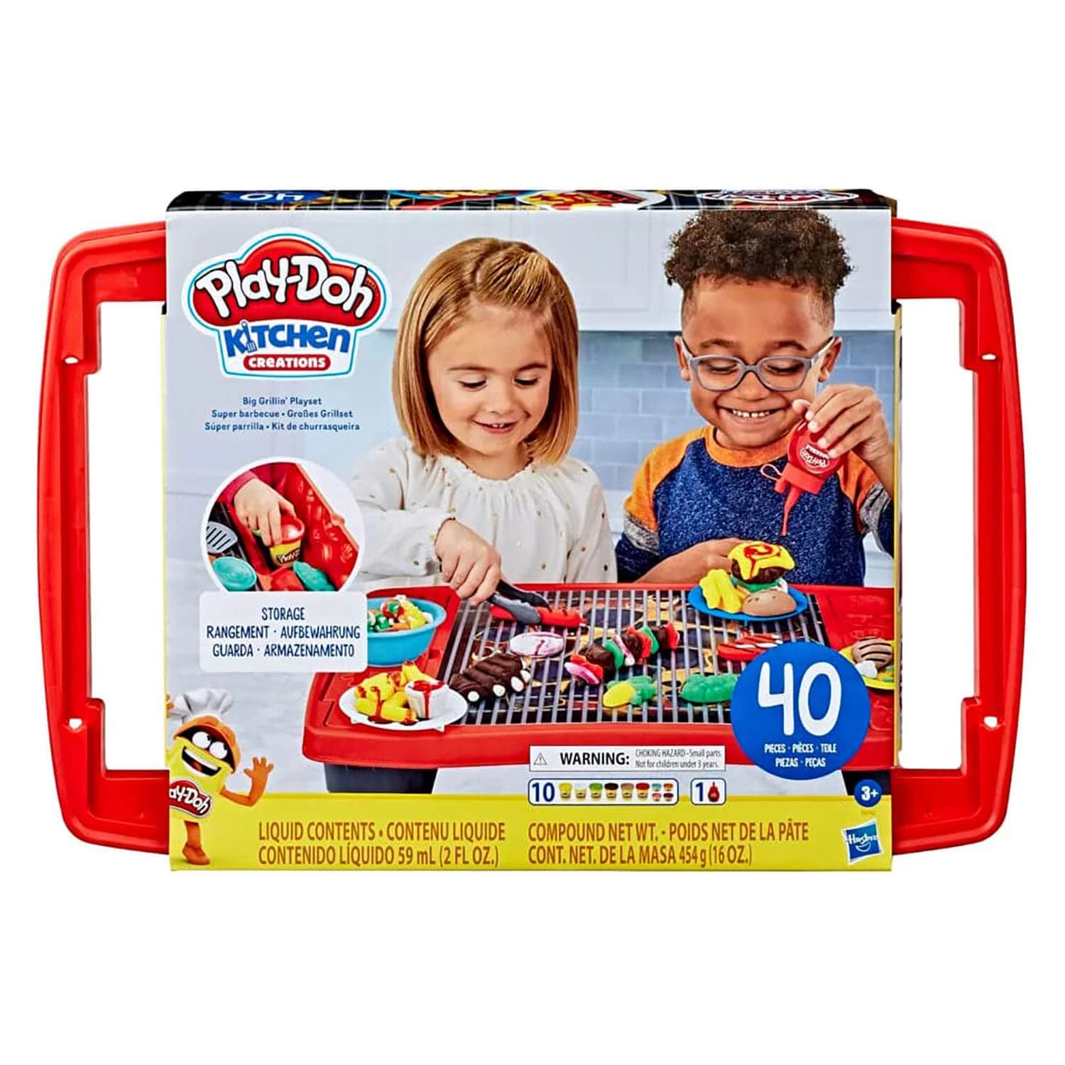Play-Doh Kitchen Creations Big Grillin Playset 40 Piece BBQ Toy 1 Play-Doh Kitchen Creations Big Grillin Playset 40 Piece BBQ Toy