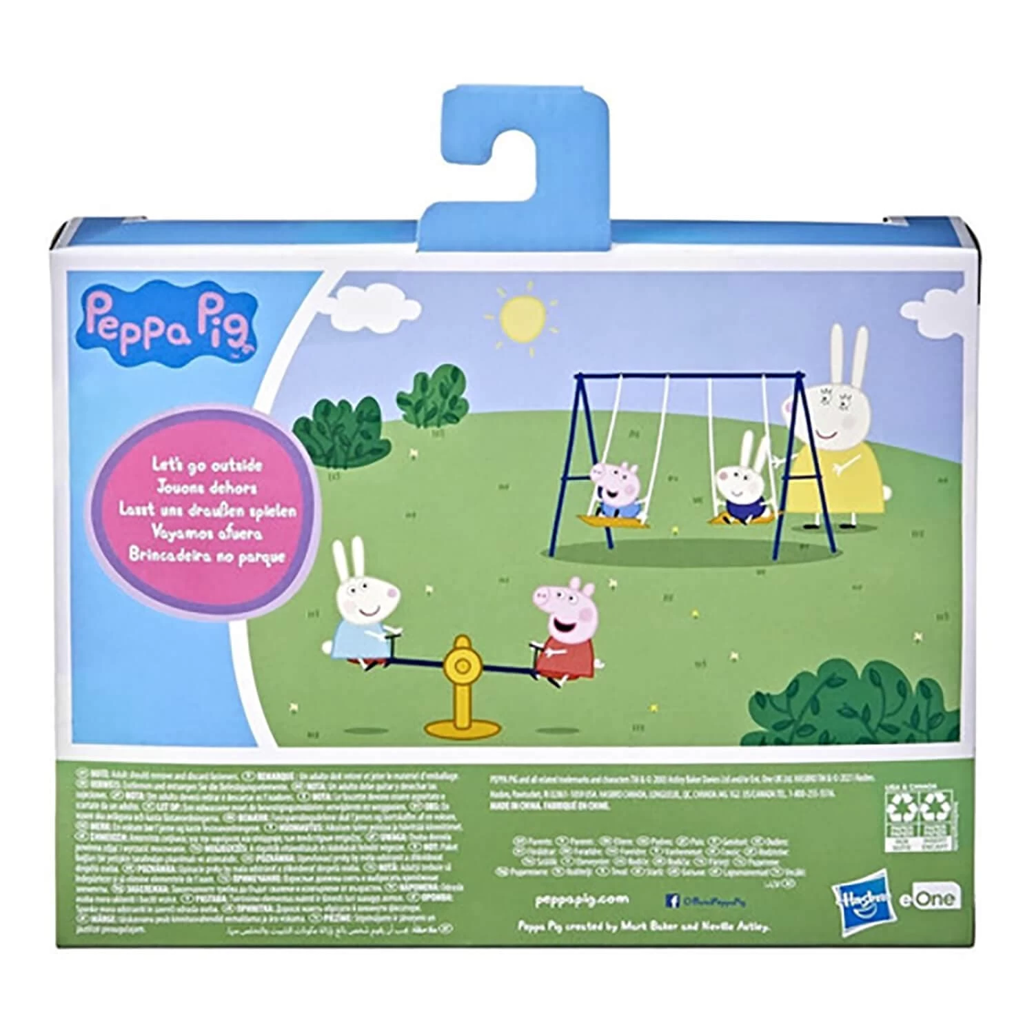 Peppa Pig Outside Fun Playground Playset Swings Seesaw 2 Figures 3 Peppa Pig Outside Fun Playground Playset Swings Seesaw 2 Figures - Image 3