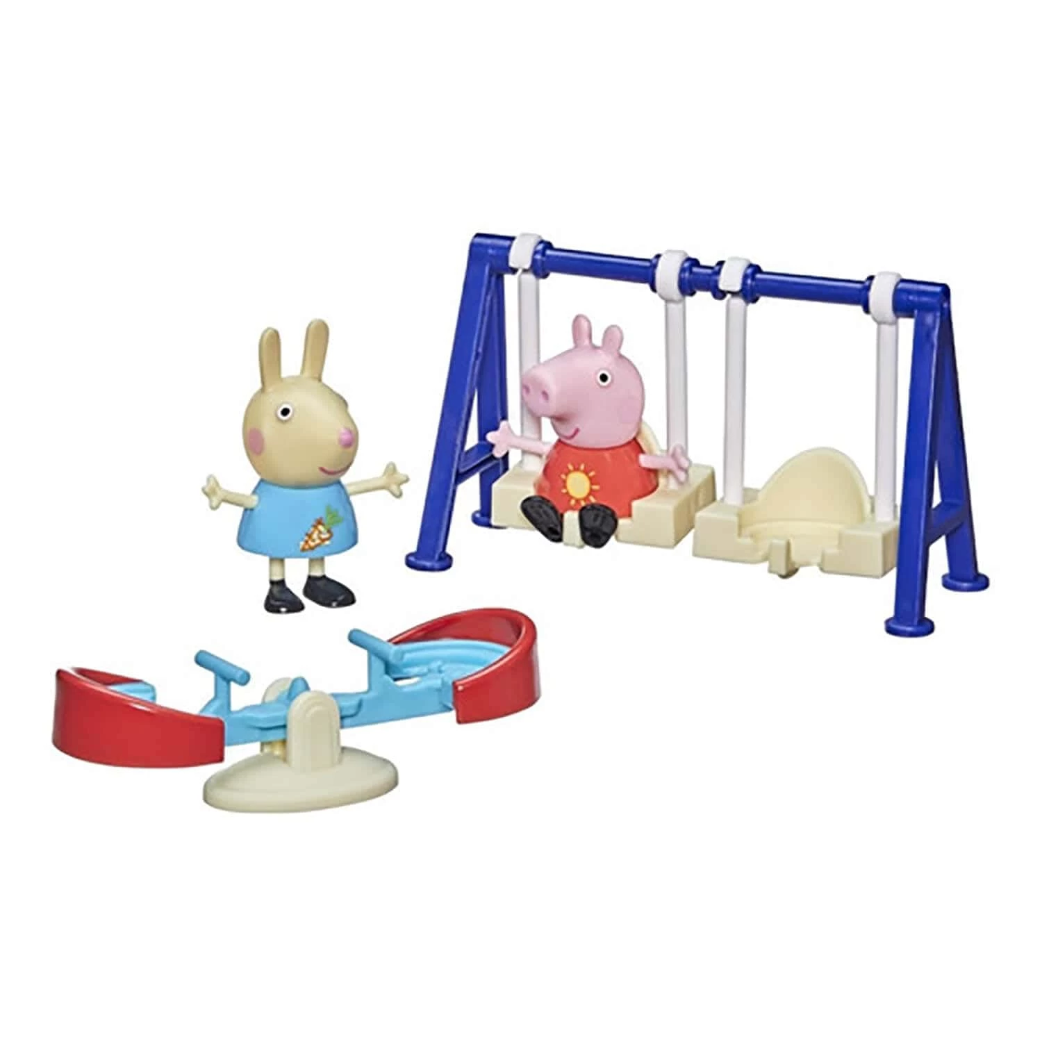 Peppa Pig Outside Fun Playground Playset Swings Seesaw 2 Figures 4 Peppa Pig Outside Fun Playground Playset Swings Seesaw 2 Figures - Image 4