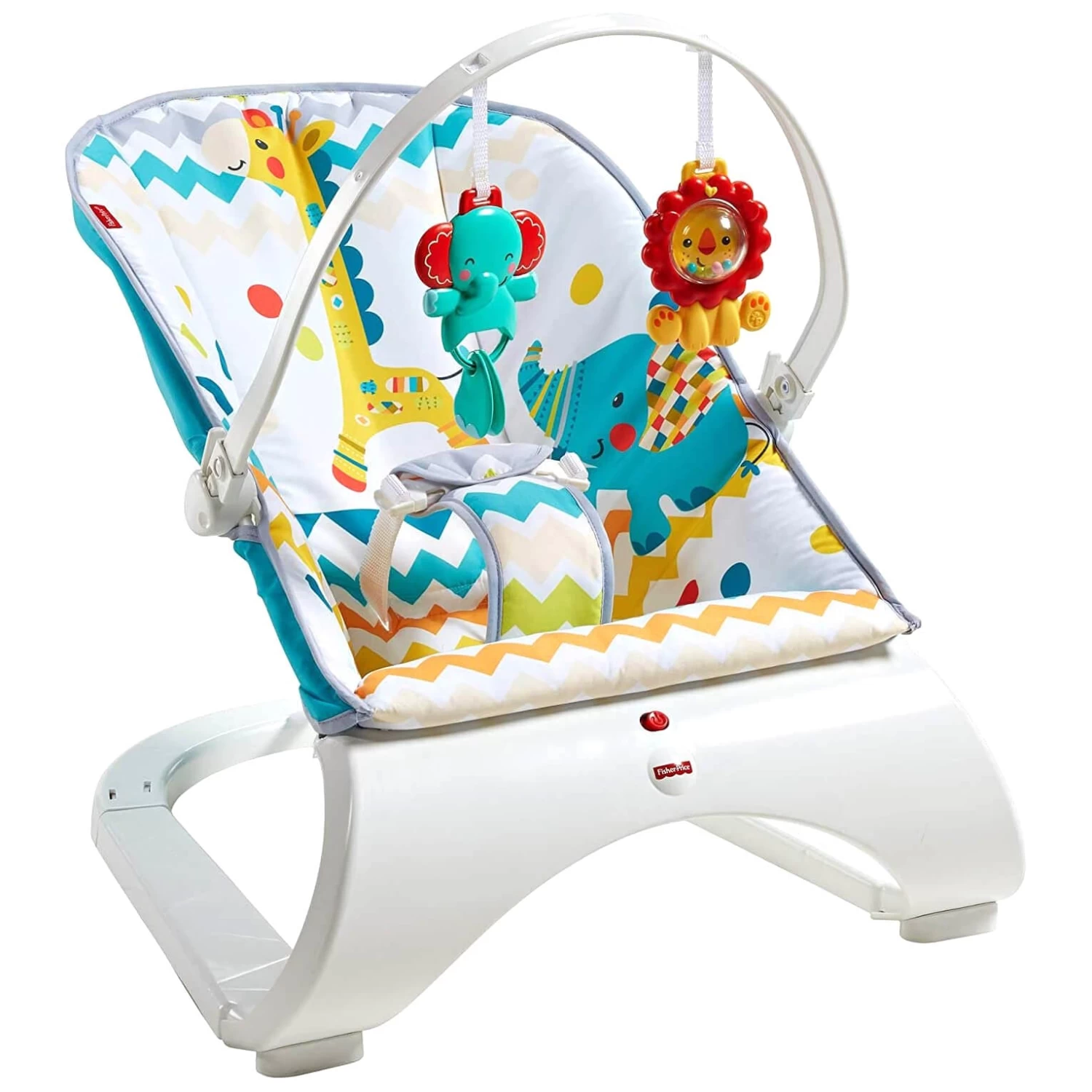 Fisher Price Curve Bouncer Seat Baby Soothe Comfort Entertain 2 Fisher Price Curve Bouncer Seat Baby Soothe Comfort Entertain - Image 2