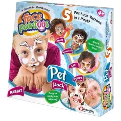 Face Paintoos Pack 5 Tattoos Designs Fancy Dress Fun Art -Trendy Toy Store GRAFP002 6119 1 opt