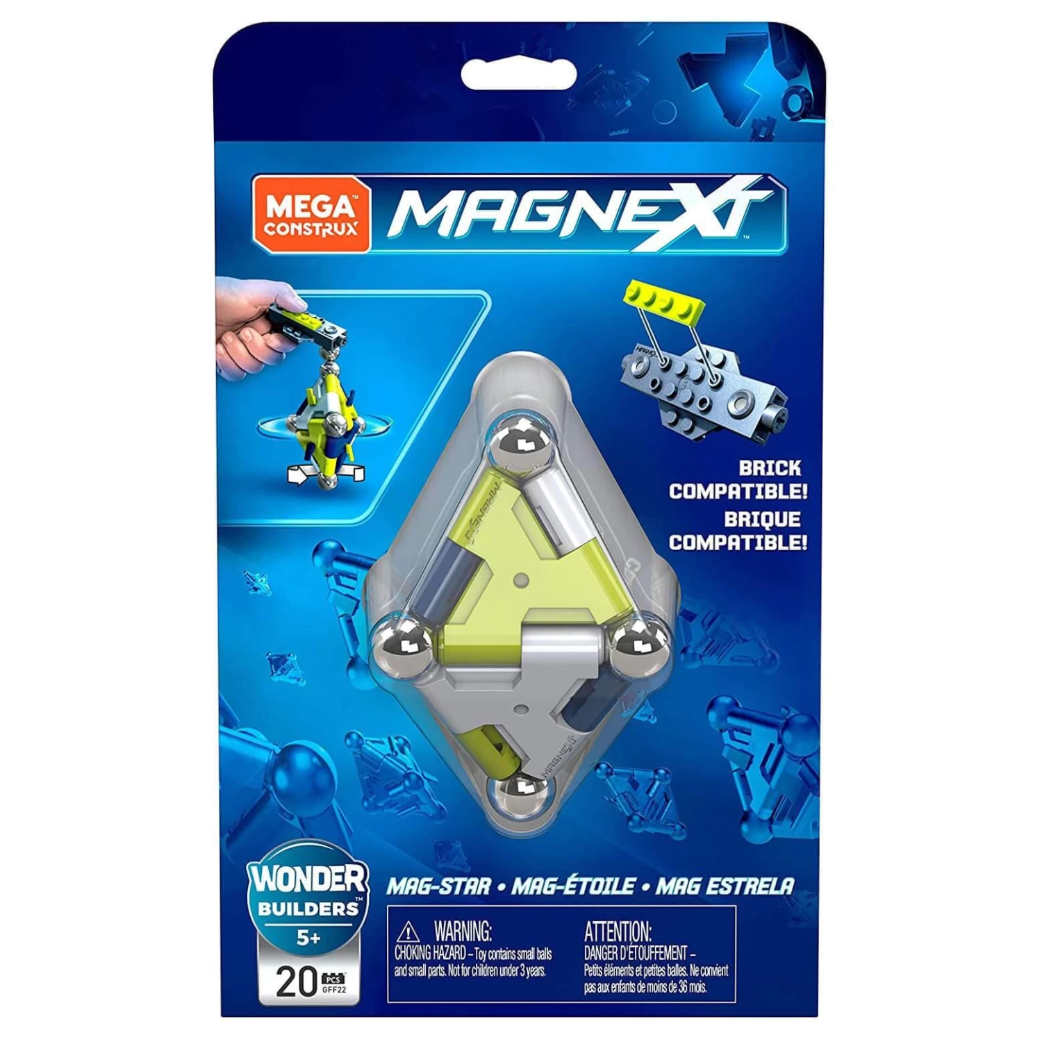 Mega Construx Magnext Mag-Star Building Set 20 Pieces 1 Mega Construx Magnext Mag-Star Building Set 20 Pieces