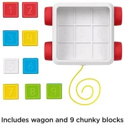Fisher Price Pull-Along Activity Blocks Numbers Shapes -Trendy Toy Store GRAGJW10 5978 9393 3 opt