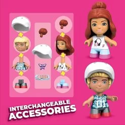 Barbie Mega Construx Building Set 2 Micro Dolls Over 70 Pieces -Trendy Toy Store GRAGWR31 6191 963A A 3 opt
