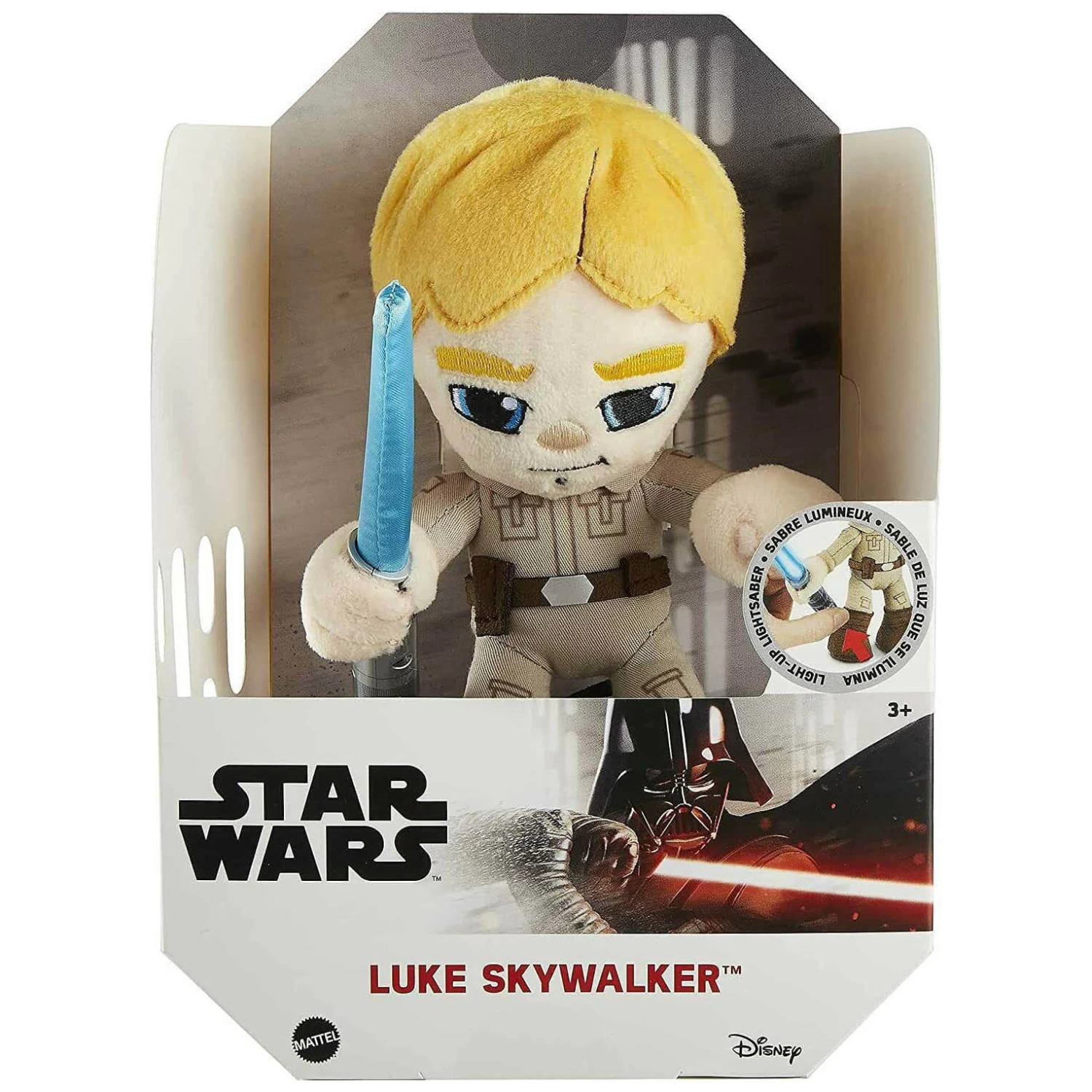 Star Wars Plush Figure With Light Up Lightsaber 20cm 2 Star Wars Plush Figure With Light Up Lightsaber 20cm - Image 2