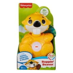 Fisher Price Boppin Beaver Interactive Toy 25+ Sounds Phrases