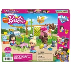 Barbie Mega Construx Building Set 3 Micro Dolls Over 90 Pieces