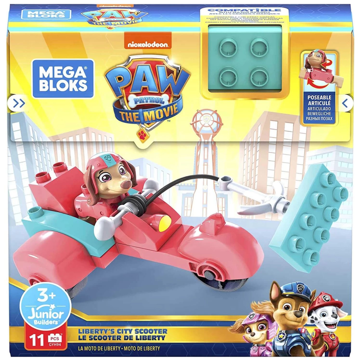Mega Bloks Paw Patrol Vehicle Building Set With Figure Age 3+ 1 Mega Bloks Paw Patrol Vehicle Building Set With Figure Age 3+