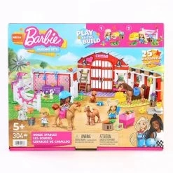 Barbie Horse Stables Mega Construx Building Set 304 Pieces