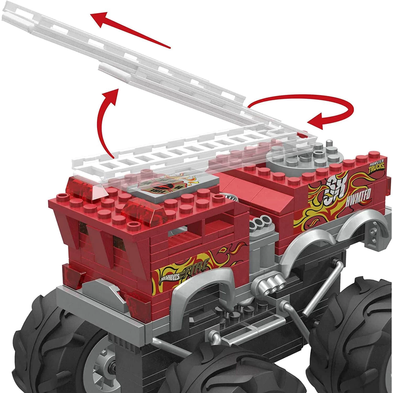 Mega Hot Wheels Monster Trucks 5 Alarm Fire Truck 284 Pieces 5 Mega Hot Wheels Monster Trucks 5 Alarm Fire Truck 284 Pieces - Image 5