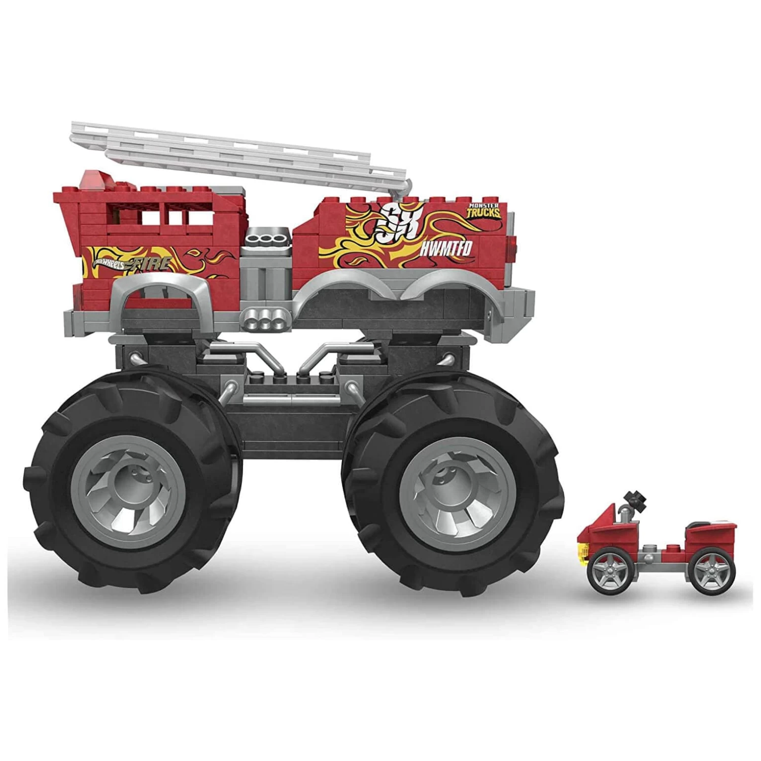 Mega Hot Wheels Monster Trucks 5 Alarm Fire Truck 284 Pieces 6 Mega Hot Wheels Monster Trucks 5 Alarm Fire Truck 284 Pieces - Image 6