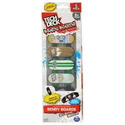 SPIN MASTER Pack Of 5 Tech Deck Bendy Boards Finger Skateboard Eraser -Trendy Toy Store GRATD2331CT UK 6301 4 opt