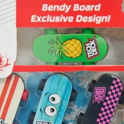 SPIN MASTER Pack Of 10 Tech Deck Bendy Boards Finger Skateboard Eraser -Trendy Toy Store GRATD2332CT UK 6301 6 opt