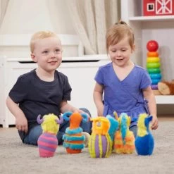 Melissa & Doug Plush Monster 6 Pin Bowling Game With Storage Bag -Trendy Toy Store HEA12210 3 opt