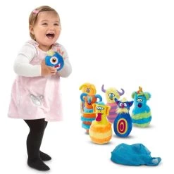 Melissa & Doug Plush Monster 6 Pin Bowling Game With Storage Bag -Trendy Toy Store HEA12210 4 opt