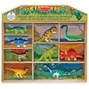 Melissa & Doug Dinosaur Party Play Set 9 Figures In Wooden Tray