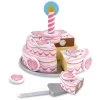 Melissa & Doug Wooden Triple Layer Party Cake Play Set 20 Pieces