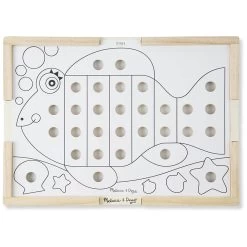 Melissa & Doug Sort & Snap Colour Match Wooden Frame Play Board -Trendy Toy Store HEA14313 5 opt