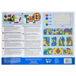 Melissa & Doug Sort & Snap Colour Match Wooden Frame Play Board -Trendy Toy Store HEA14313 6 opt