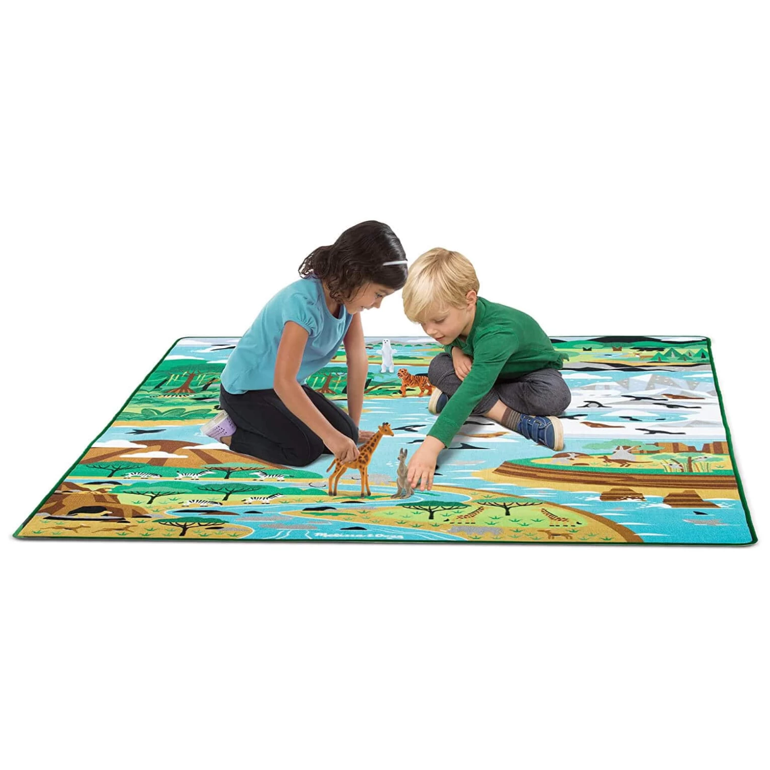 Melissa & Doug Jumbo Habitats Rug 5 Animals Play Mat 200cm 2 Melissa & Doug Jumbo Habitats Rug 5 Animals Play Mat 200cm - Image 2