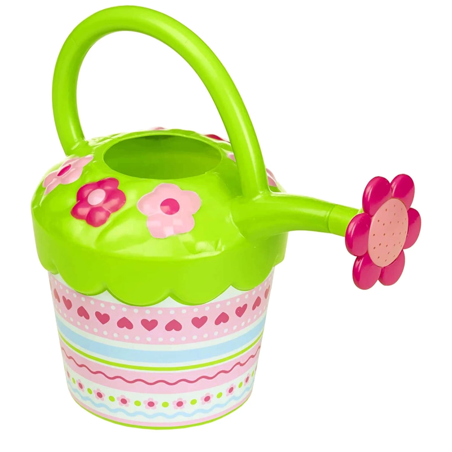 Melissa & Doug Pretty Petals Watering Can Kids Size Green Pink 1 Melissa & Doug Pretty Petals Watering Can Kids Size Green Pink