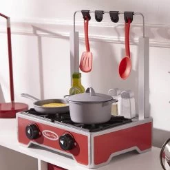 Melissa & Doug Deluxe Wooden Cooktop Set 19 Piece Play Cooker 9 Melissa & Doug Deluxe Wooden Cooktop Set 19 Piece Play Cooker -Trendy Toy Store HEA19288 4 opt