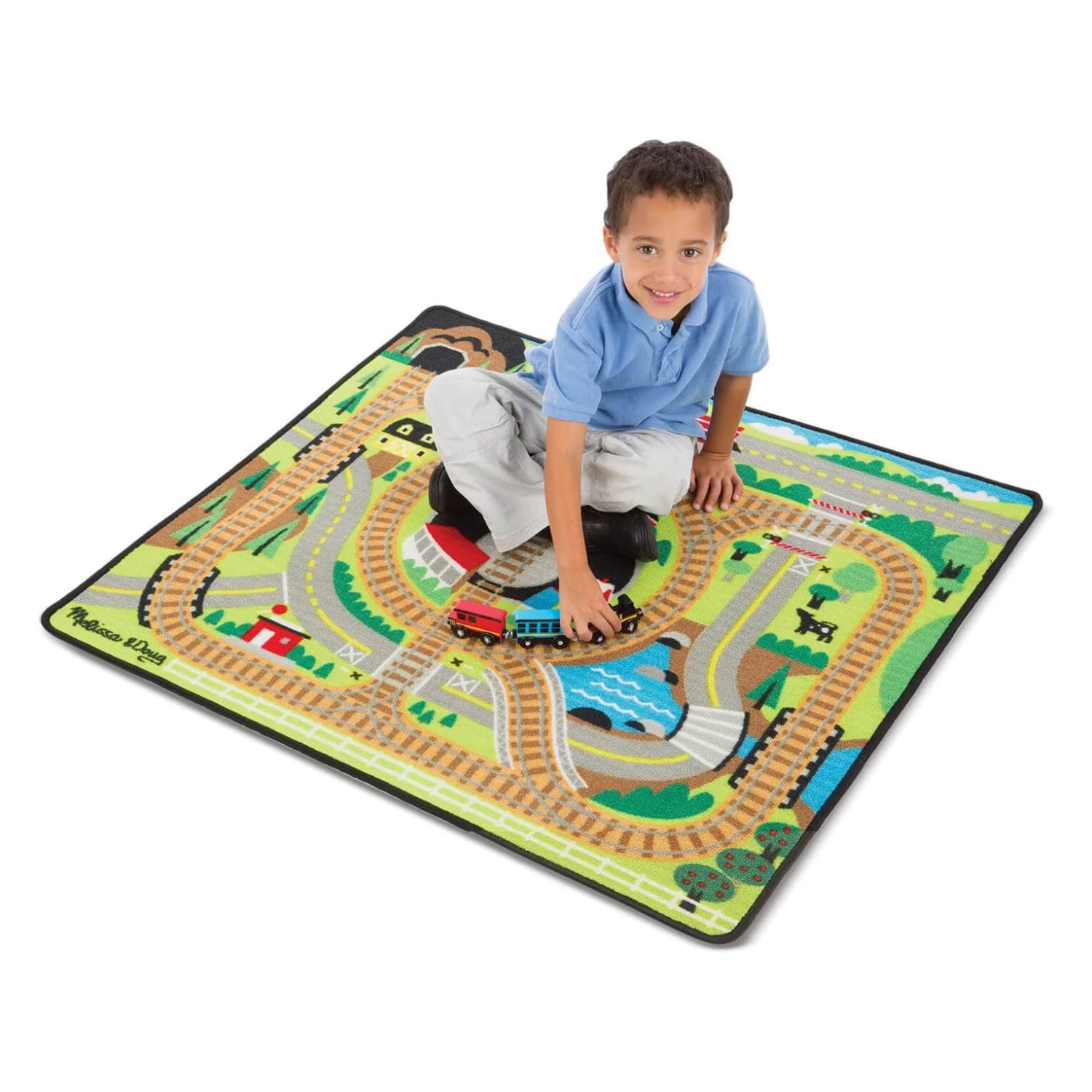 Melissa & Doug Large Activity Rug Play Mat With Accessories 100cm 2 Melissa & Doug Large Activity Rug Play Mat With Accessories 100cm - Image 2