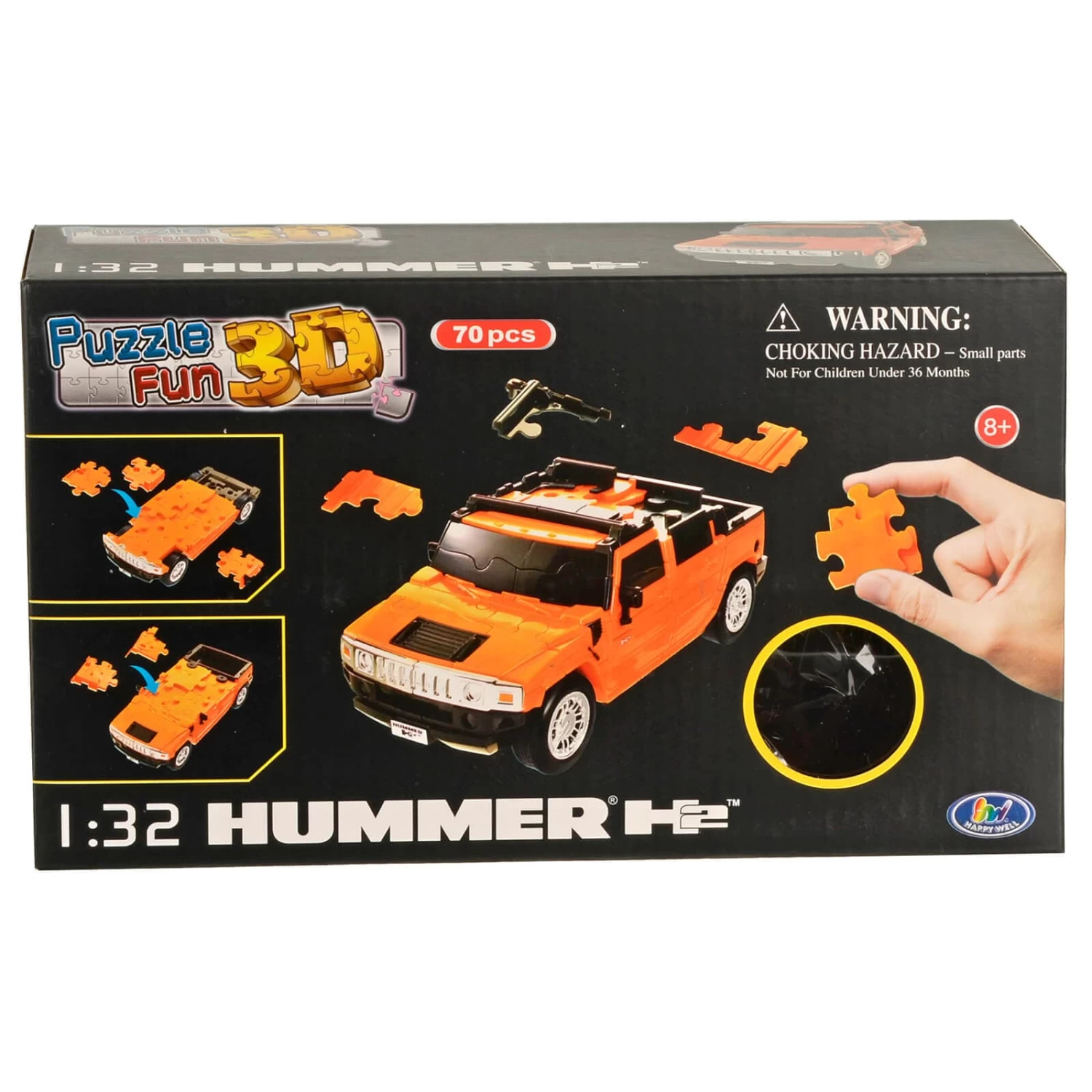 3D Jigsaw Puzzle Car 1:32 Scale Model Plastic Pieces Age 8+ 6 3D Jigsaw Puzzle Car 1:32 Scale Model Plastic Pieces Age 8+ - Image 6