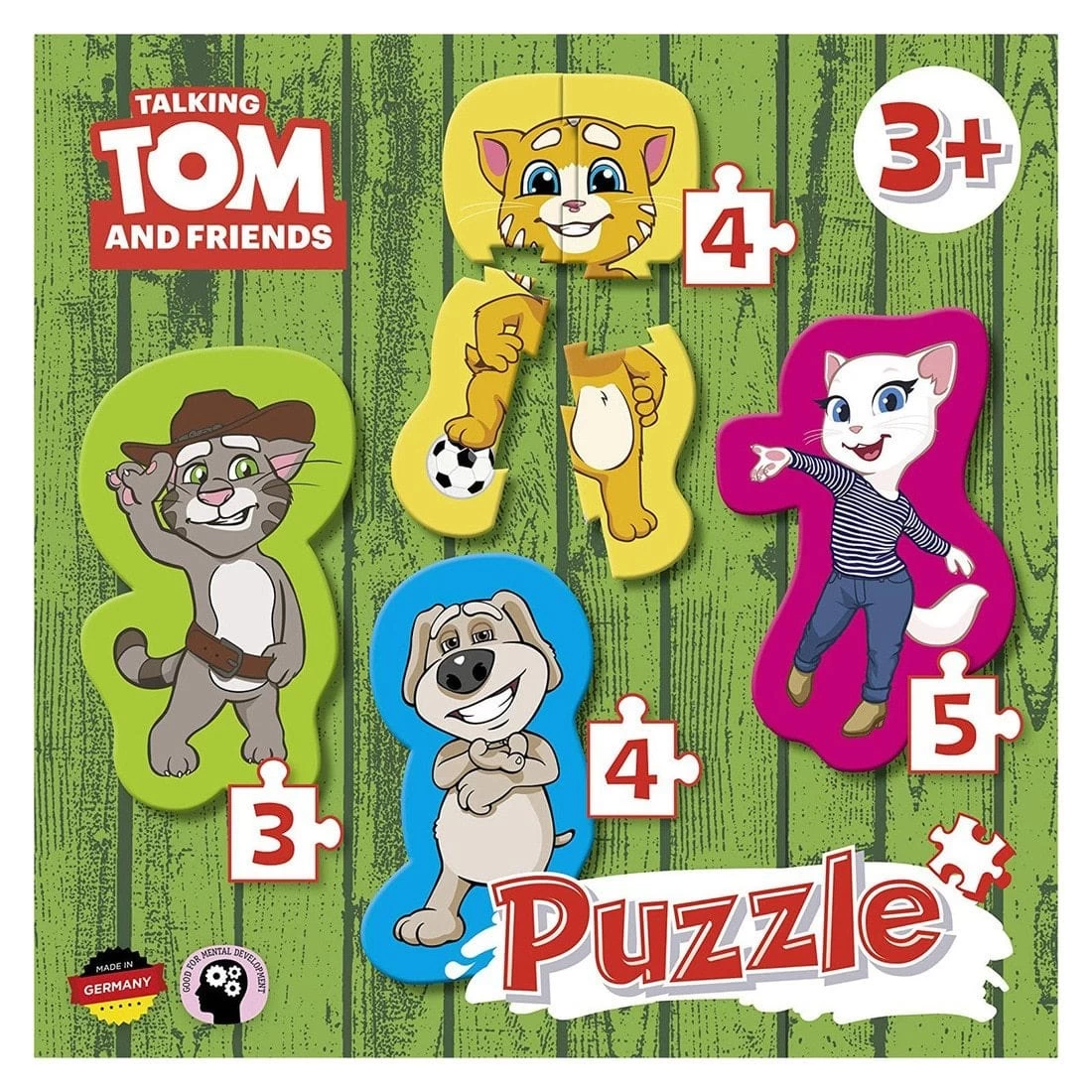 Talking Tom & Friends Set Of 4 Easy Kids Puzzles Age 3+ 1 Talking Tom & Friends Set Of 4 Easy Kids Puzzles Age 3+
