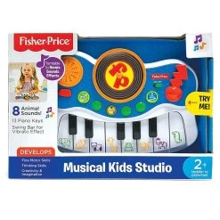 Fisher Price Musical Kids Studio 8 Animal Sounds Turntable Age 2+