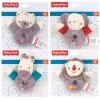 Fisher Price Fisher-Price Plush Animal Ring Baby Toy With Rattle 12cm