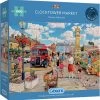 Gibsons Clocktower Market Jigsaw Puzzle Flowers Town Bus 1000 Pieces