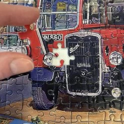 Gibsons Clocktower Market Jigsaw Puzzle Flowers Town Bus 1000 Pieces -Trendy Toy Store PRIG6321 4 opt