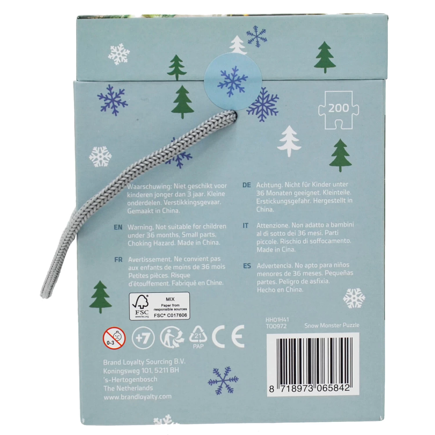 Snow Monster Jigsaw Puzzle Christmas Holly 200 Pieces Age 7+ 3 Snow Monster Jigsaw Puzzle Christmas Holly 200 Pieces Age 7+ - Image 3