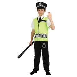 Boys Policeman British Constable Copper Halloween Costume